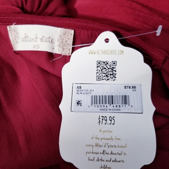 NEW Altar'd State boho hippie Fall holiday glam party short dress XS - Picture 5 of 10